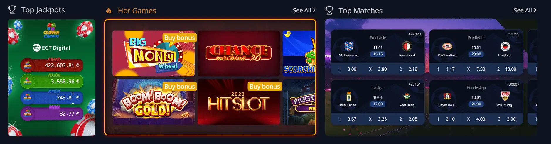 Ambassadoribet Casino offers